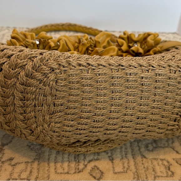 Brighton Tan Shoulder Bag with Yellow Floral Details - Picture 9 of 13